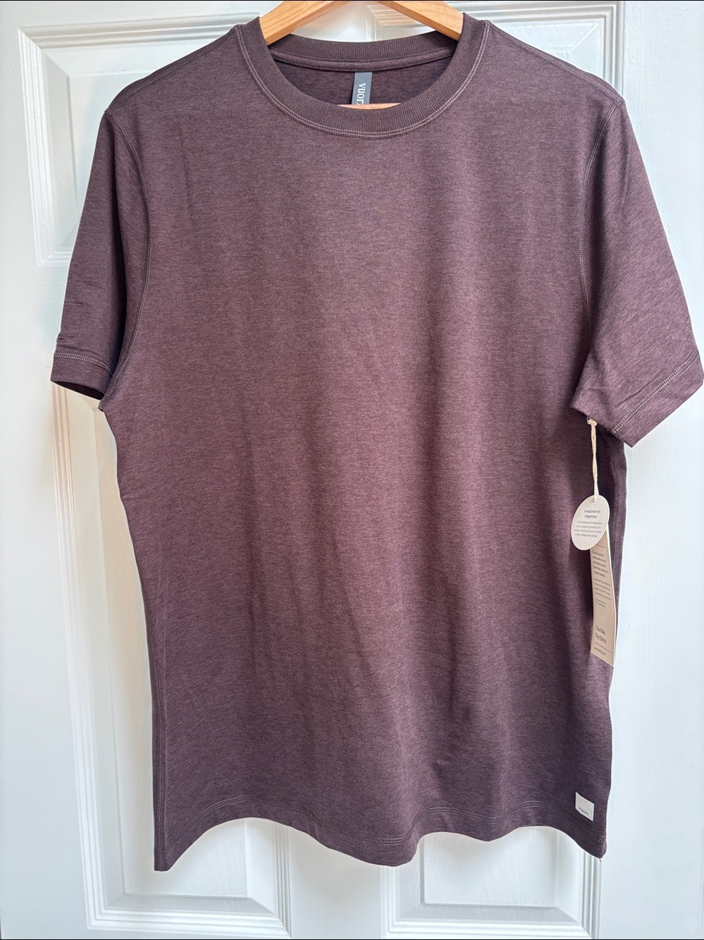 Vuori Short Sleeve Crew Tee in Java Heather